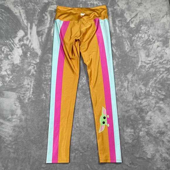 GoldSheep Leggings Bra Set Gold Large Grogu Mandalorian Sporty Athleisure Gym - Picture 8 of 14